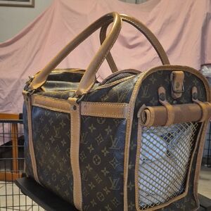 Louis Vuitton Brown Monogram Pet Carrier